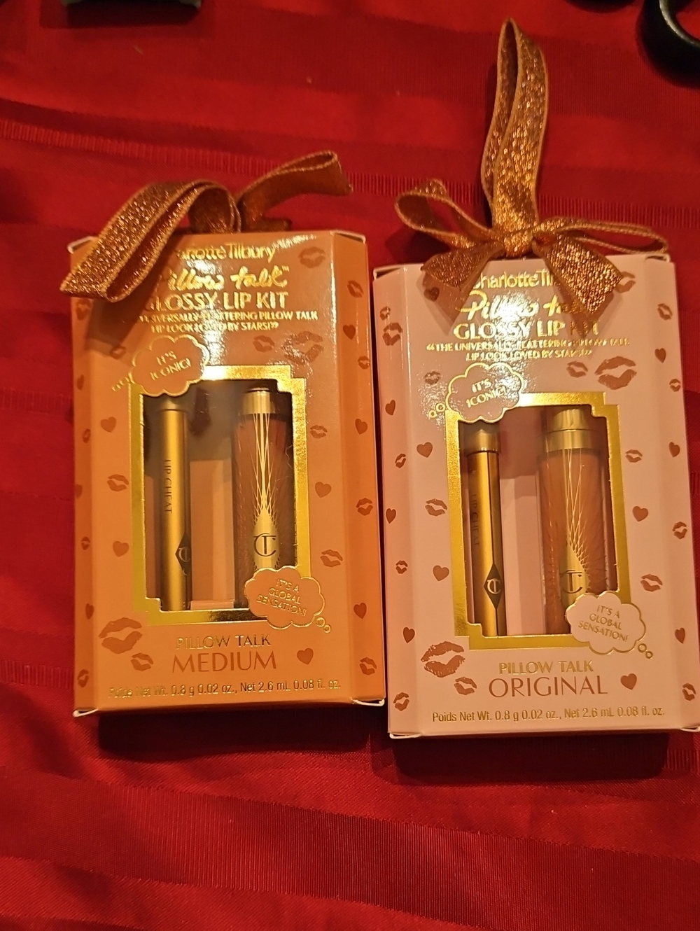 Charlotte Tilbury Pillow Talk Glossy Lip Kit — 1 x original 1 x medium